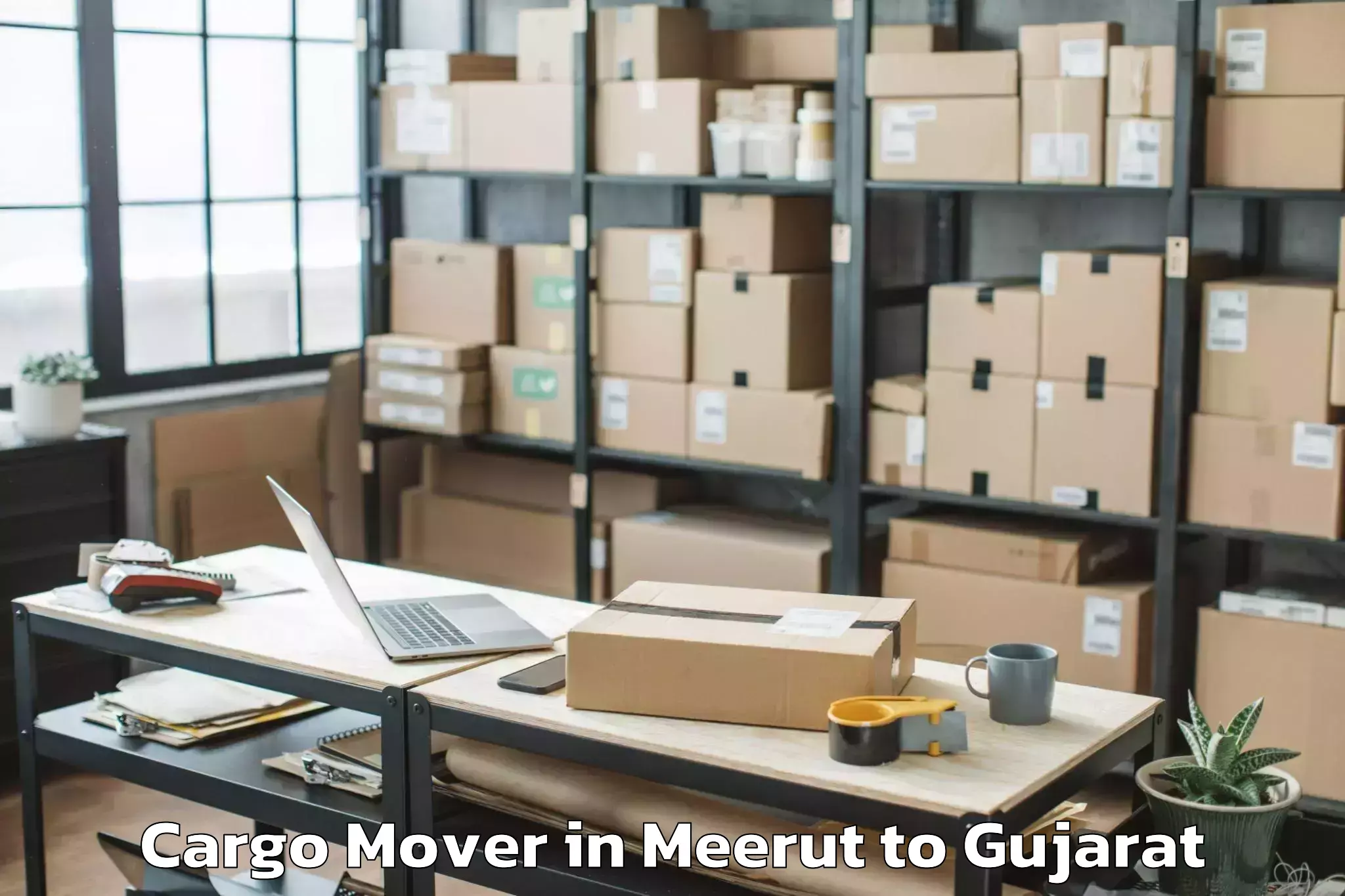 Book Meerut to Utran Cargo Mover Online